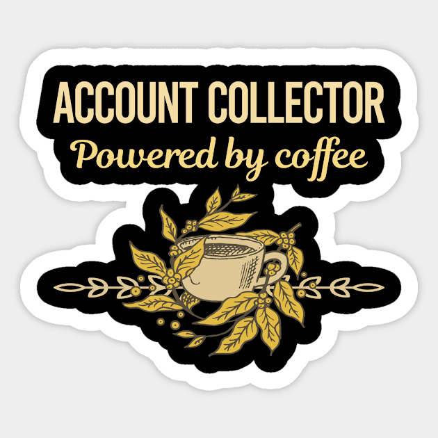 Powered By Coffee Account Collector Sticker by Hanh Tay